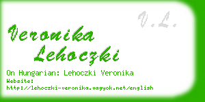 veronika lehoczki business card